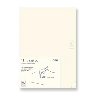 日本MIDORI MD Notebook 厚A5筆記本 書寫滑順 隨身筆記本, 空白, 1本