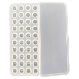 CP 40連迷你冰球矽膠膜附蓋, 製冰盒 冰格 輔食盒, 23 x 10 x 2cm, 單色, 1個