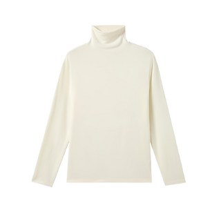 高領王牌羊毛原絨衣，柔軟舒適，親膚面料, L, 白色