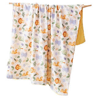 嬰兒/兒童精梳棉安撫毯 120 x 150cm 小夥伴 - 安撫必備 四季皆宜