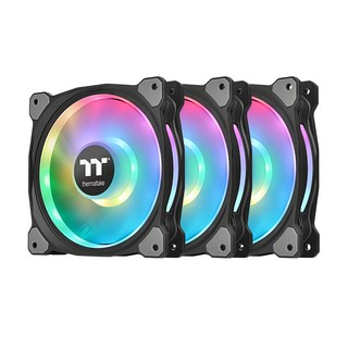 曜越thermaltake Riing Duo 12 水冷排風扇 Premium頂級版 3個一組, 高效散熱, 炫彩RGB燈光, 1組