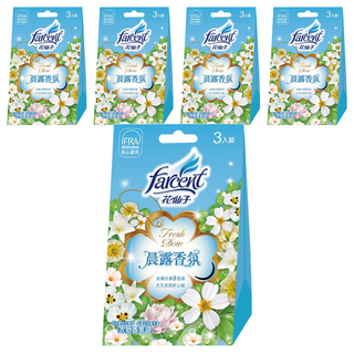 farcent 花仙子 衣物香氛袋 3個, 晨露香氛, 30g, 5盒