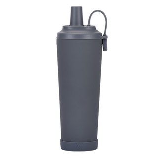 艾特叔叔 304不鏽鋼磁吸雙飲吸管杯, 830ml, 1個, 深灰色