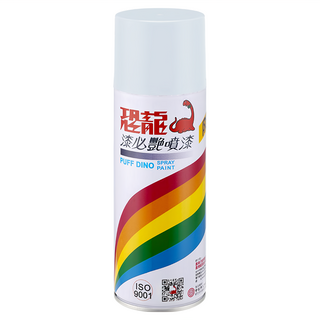 PUFF DINO 恐龍 漆必豔噴漆, 102 白色, 400ml, 1瓶