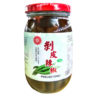 HO SONG 禾松 全素剝皮辣椒 純釀黑豆蔭油調製, 450g, 1瓶
