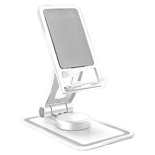 旋轉折疊桌面手機支架 Y683 14 x 8cm 79g, 酷炫白, 5個