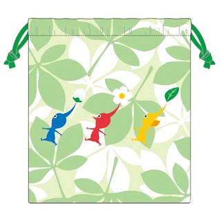 enSKY 束口袋 Set 20.5cm x 14.8cm, 皮克敏 綠色, 1個