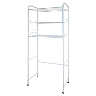 生活大師 LIVING MASTER KD2132 烤漆弧形馬桶置物架, 61.5 x 28.5 x 155cm, 白色, 1個