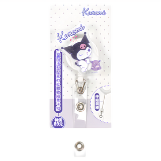 三麗鷗壓克力伸縮票卡扣-酷洛米與巴庫(SYDC130-1), 透明, 1入