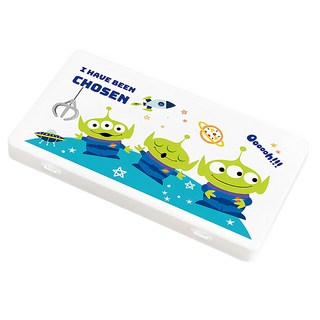 收納王妃 玩具總動員口罩收納盒, 三眼怪 白色 + 綠色, 1個