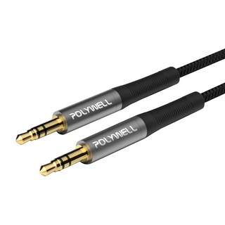 POLYWELL 寶利威爾 公對公 三極 3.5mm 立體聲音源線, PW15-W52-B115, 1條