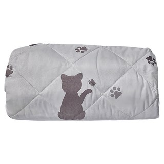 Blue Cat 藍貓 石墨烯涼被, 簡約貓咪 灰色