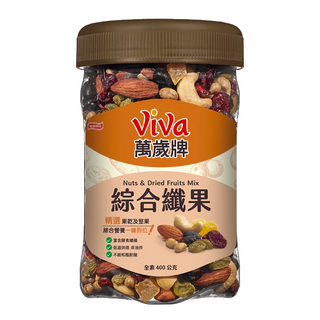 ViVa 萬歲牌 綜合纖果, 400g, 1罐