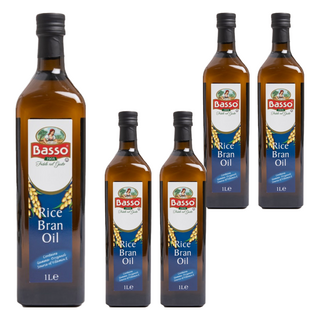 Basso 巴碩 義大利巴碩 玄米油, 1L, 5瓶
