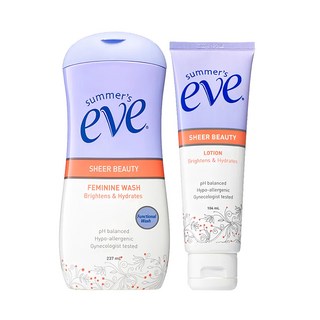 summer's eve 美白循環組 潤白美肌浴潔露 237ml + 私密純白晶凝露 104ml, 1組, 104ml