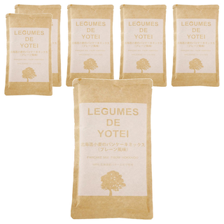 LEGUMES DE YOTEI 100%北海道小麥鬆餅粉 天然原味, 日本職人精心製作, 健康安心, DIY午茶首選, 180g, 6包