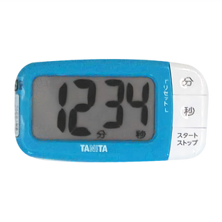 TANITA 塔尼達 電子計時器 TD394, LCD大螢幕, 可吊掛, 藍色, 1個