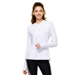 Summer love 夏之戀 大女外搭上衣泳衣 長袖 聚酯纖維83% 彈性纖維17% 台灣製, 白色