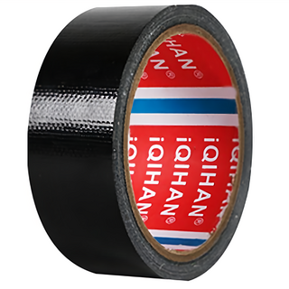 DADA 高黏度強力布膠帶 40mm*20m, 雙面膠帶 0.26mm, 黑色, 1個