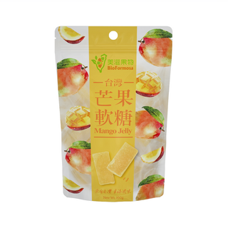 BioFormosa 美滋果物 台灣芒果軟糖 100g 口感鮮甜Q軟 全素可食, 1包
