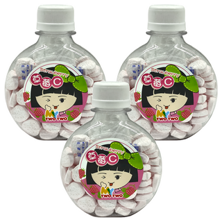 MY TWO TWO 草莓C片 86g 酸甜草莓風味 獨立包裝, 3罐
