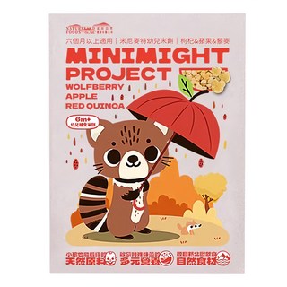 MINIMIGHT PROJECT 米尼麥特 幼兒米餅, 枸杞＋蘋果＋藜麥, 30g, 1盒