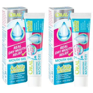 ORAL7 口立淨 酵素護理口腔凝膠, Real Dry Mouth Relief, 持久舒緩口腔, 無糖, 40ml, 2條