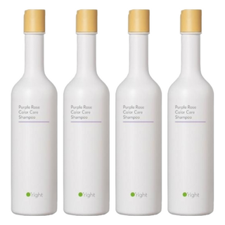 O'right 歐萊德 紫玫瑰護色洗髮精 400mL 適用於染燙受損髮質, 4瓶