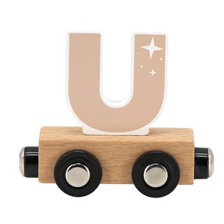 TRYCO 木製字母火車, U, 10.8 x 3 x 2.5cm, 1個