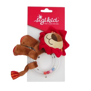 sigikid 抓取系列 小獅子搖鈴 - 毛絨玩具, 混色, 1個