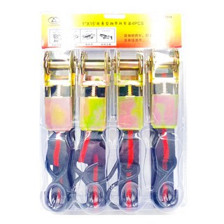YUANSHIN 1" x 15' 簡易型捆帶拉緊器 4PCS, 1個