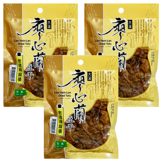 大溪廖心蘭豆干 老道辣麻婆 秘方燉滷, 110g, 3包
