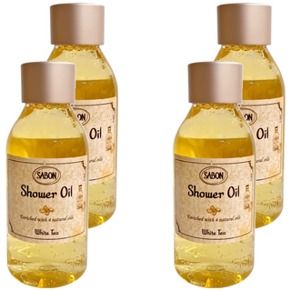 SABON 國際航空版 白茶沐浴油, 100ml, 4件