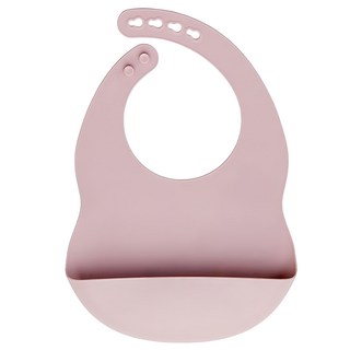 Coaa 韓國寶寶餐具 矽膠圍兜 FDA安全認證 寶寶粉 3個月以上, 1個