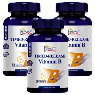 ESMOND NATURAL 愛司盟 緩釋型維他命B群草本錠, 60顆, 114g, 3罐