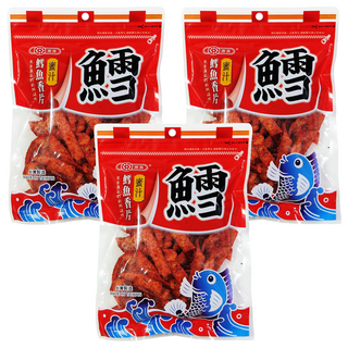 惠香 鱈魚風味蜜汁香片, 油亮秘汁, 口感嚼勁, 黑胡椒香氣, 夾鏈袋包裝, 230g, 3包