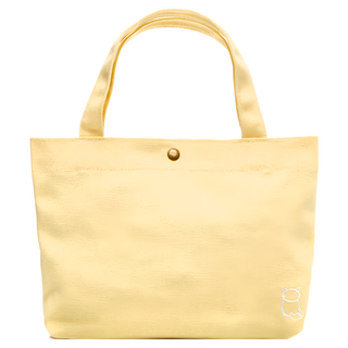 eeCute 帶我走走 手提托特帆布包 帆布午餐袋 EEER016-YW, 檸檬蜜黃, 1個