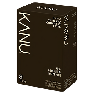 KANU 巧克力拿鐵咖啡,8條,17.3g,1盒
