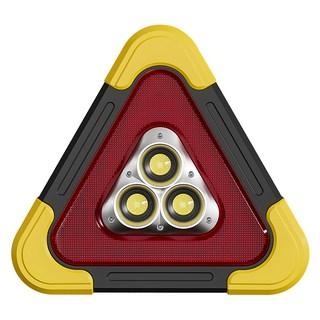 多功能大號太陽能警示燈, 27 x 24cm, 混和顏色, 夜間照明/緊急應援, 1個