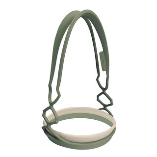 HhL DESIGN 拎大杯組 大口徑環保杯提袋 錐形杯專用 飲料提袋, 1組, 軍綠色 + 沙色