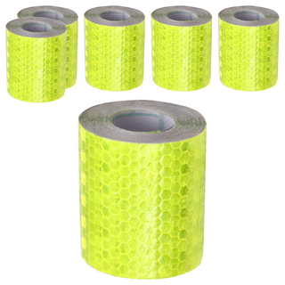 小麥購物 反光條, 6個, 螢光黃