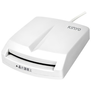 Kinyo 晶片讀卡機 1.6m, KCR-6151, 白色, 1個