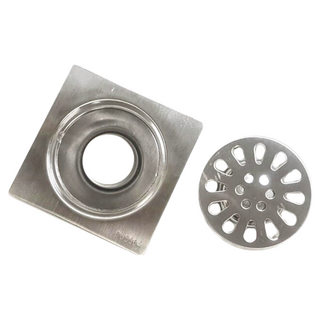 合葉牌 地板落水頭 不鏽鋼集水槽 2"Ø 方型, 10 x 10cm, 單色