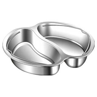 VANYI 不鏽鋼雙格手提蒸盤 外徑21.7cm 鴛鴦雙格/22cm 250g 電鍋內層內徑21.7cm內適用, 20cm, 1個