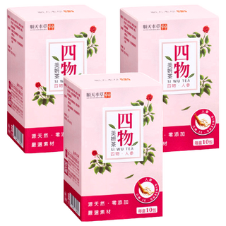 順天本草 四物美妍茶 添加人參, 5g, 10包, 3盒
