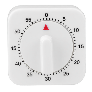 AHOYE 機械式料理計時器 精準掌握烹飪時間 節能環保, 1個, 白色