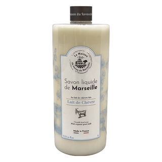 法國馬賽皂之家 保濕山羊奶古法液體馬賽皂 1L 溫和保濕 全身清潔, 1瓶