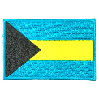 A-ONE 匯旺 巴哈馬國旗刺繡布貼 8x5公分, 彩色