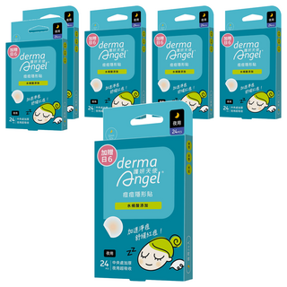 derma Angel 護妍天使 隱形痘痘貼 水楊酸添加夜用24片 + 加贈6片, 30片, 6盒