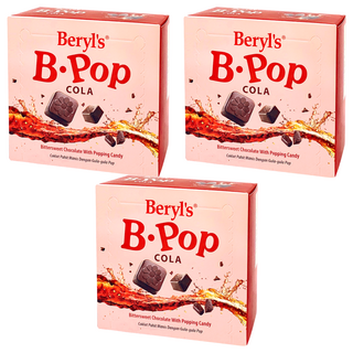 Beryl's 跳跳糖苦甜巧克力 可樂味 50g, 3盒